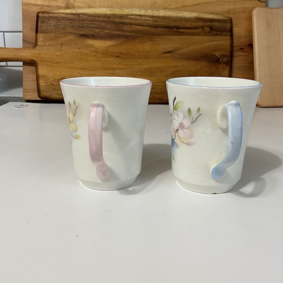 Set of 2 VTG Floral Fine Bone China Mug Jason Works Nanrich Pottery - Picture 5 of 8